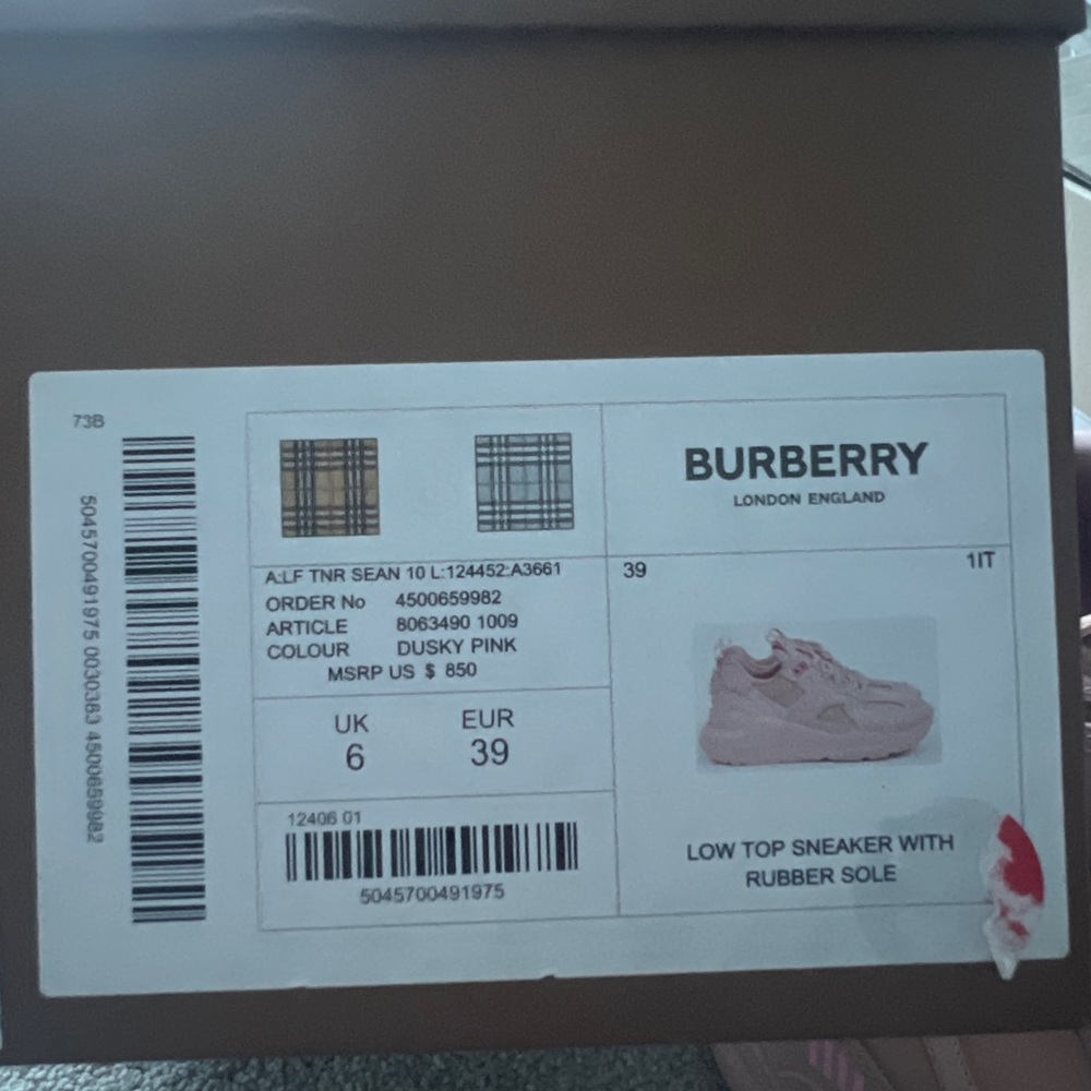 Burberry Sneakers 39 - Picture 3 of 4